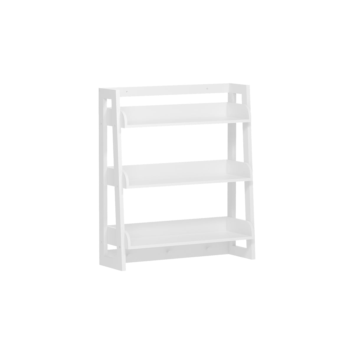 UTEX 3 Tier Ladder Shelf In White & Espresso– spirichhome