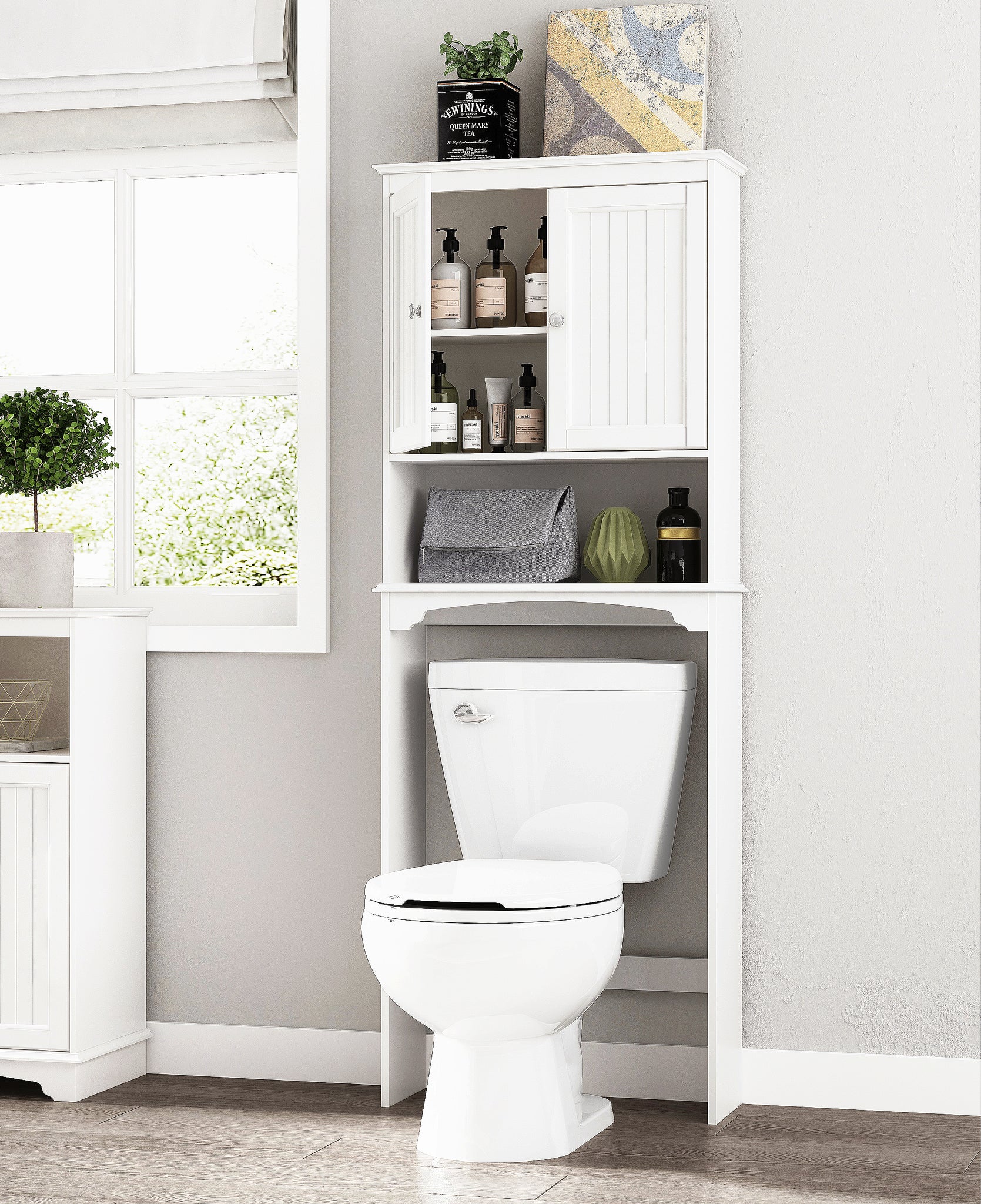 SPIRICH HOME Single Groove Door Over The Toilet Spacesaver– spirichhome