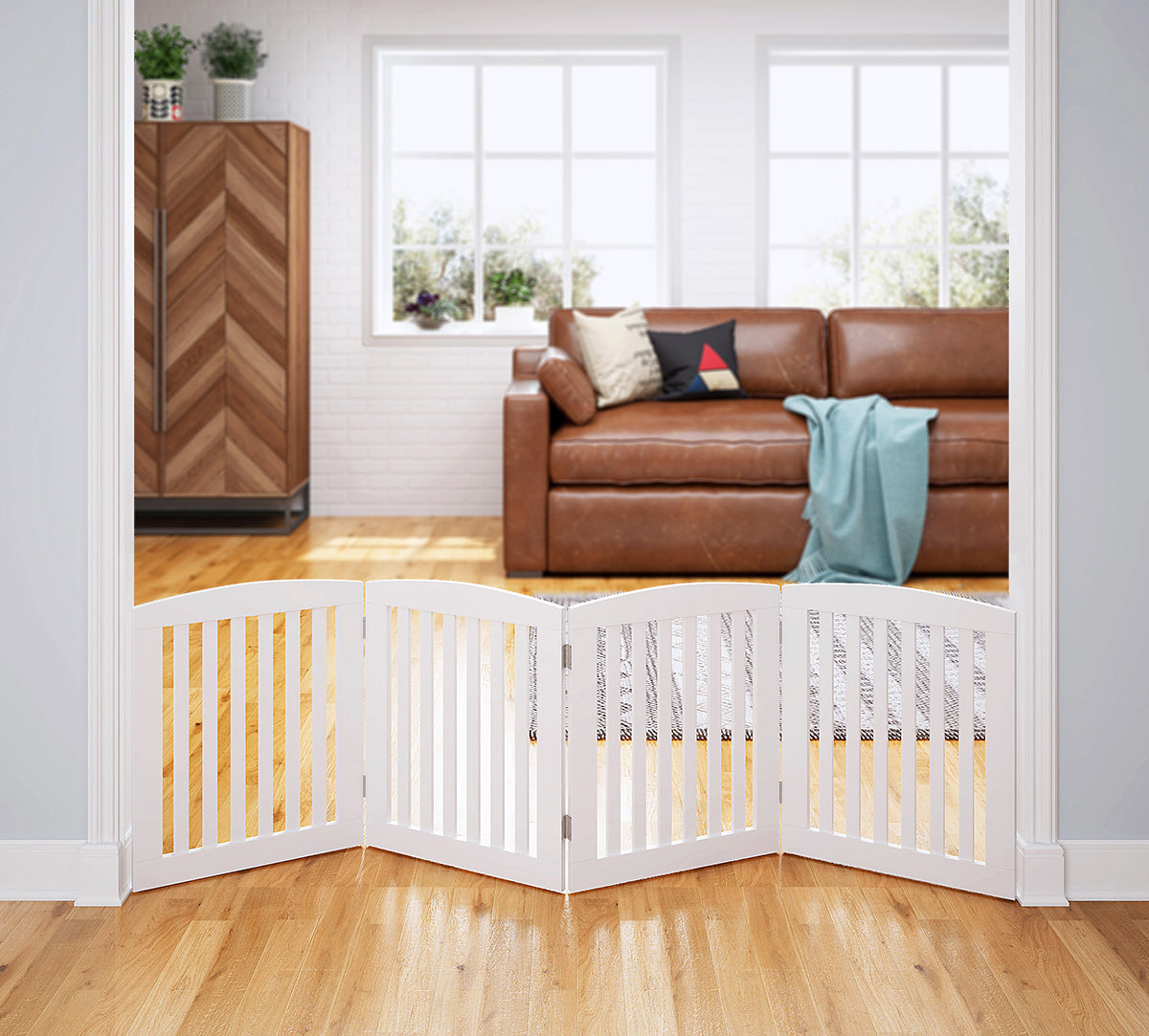 Top paw arched deals pet gate