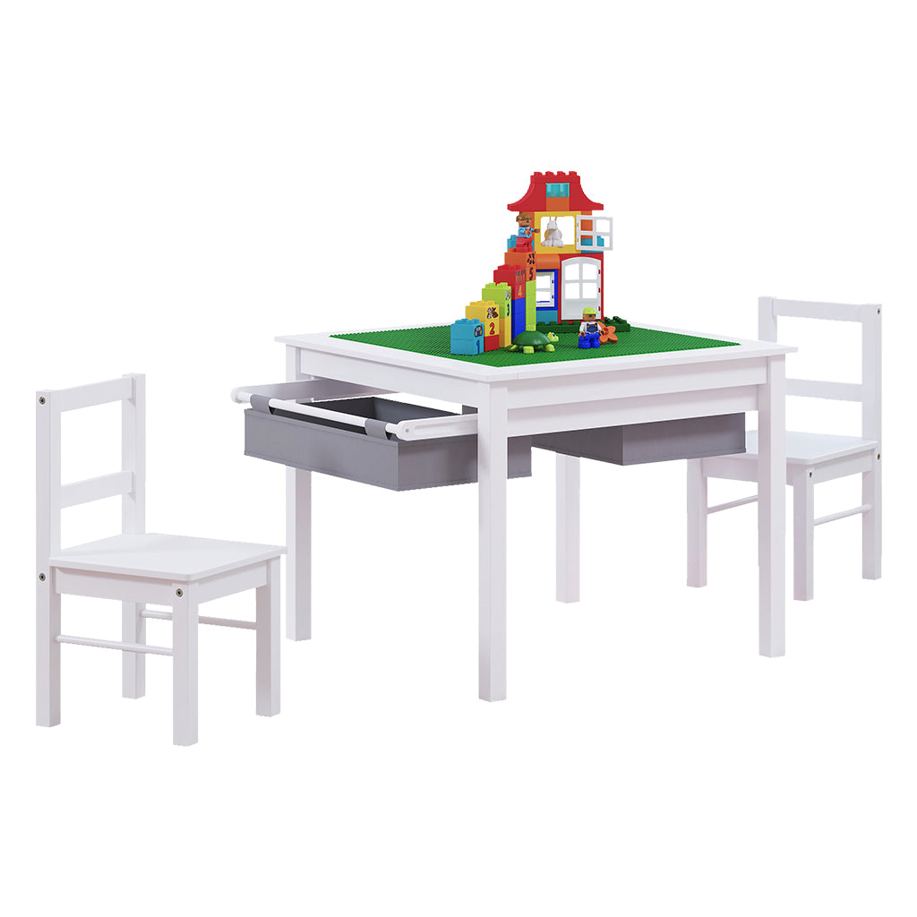 UTEX In Activity Table And Chairs Set For Lego Constuction