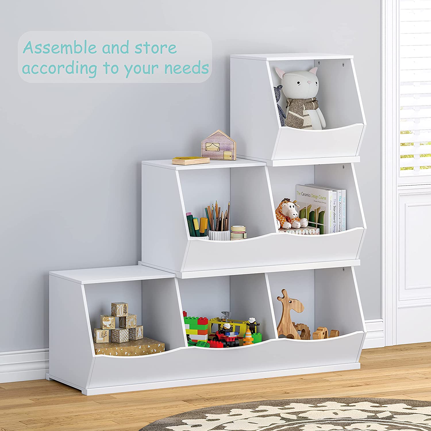 Stackable best sale toy organizer